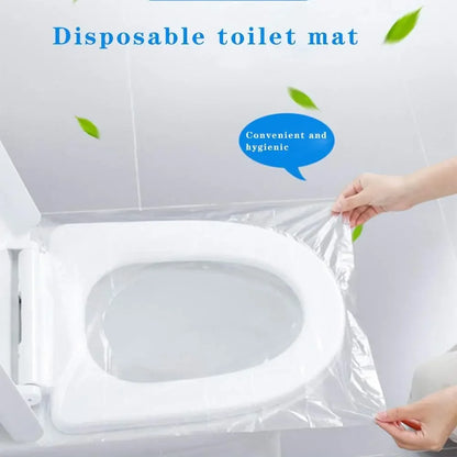 50/1pcs Disposable Toilet Seat Cover Mat Portable Travel Safety Toilet Seat Paper Pads Waterproof Cushion Bathroom Accessiories