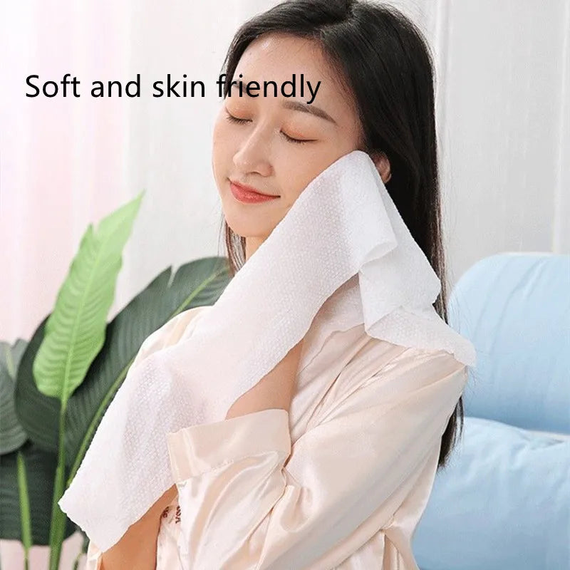 large size compressed towel disposable cotton bath towel Travel Quick Dry Towel Hotel Seaside outdoor disposable towel
