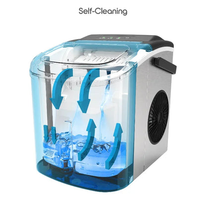 Quick Cube Ice Machine, 26lbs/24hrs Portable Countertop Bullet Ice Maker